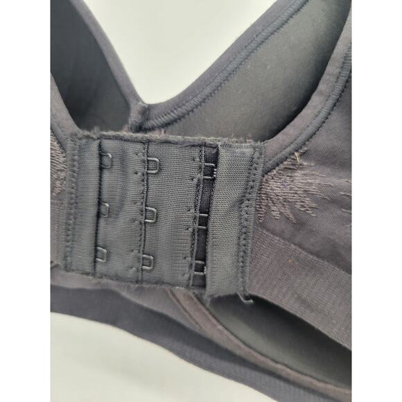 Bali Comfort Revolution Black Adjustable Strap Wire Free Bra Size 36DD - Picture 8 of 8